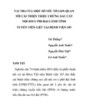 Báo cáo y học: VAI TRò CỦA MỘT SỐ YẾU TỐ LIêN QUAN TỚI CẢI THIỆN TRIỆU CHỨNG SAU CẮT NỘI SOI U PHì ĐẠI LÀNH TÍNH TUYẾN TIỀN LIỆT TẠI BỆNH VIỆN 103