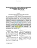 Nghiên cứu bệnh phấn trắng do nấm Oidium gerberathium gây hại hoa đồng tiền vụ xuân năm 2009 ở vùng Hà Nội và phụ cận