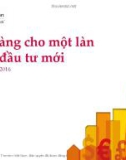 Sẵn sàng cho một làn sóng đầu tư mới