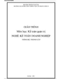 Giáo trình Quản trị doanh nghiệp (Nghề Kế toán doanh nghiệp - Trình độ Trung cấp) - CĐ GTVT Trung ương I