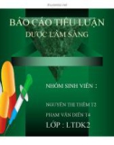 Tiểu luận: Dược lâm sàng