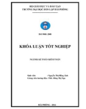 Khóa luận tốt nghiệp Tài chính - Ngân hàng: Hoàn thiện công tác lập và phân tích báo cáo kết quả hoạt động kinh doanh tại công ty Cổ phần kinh doanh xuất nhập khẩu thủy sản Hải Phòng