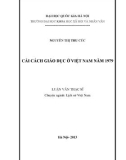 Luận văn Thạc sĩ Lịch sử Việt Nam: Cải cách giáo dục ở Việt Nam năm 1979