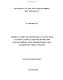 Luận án Tiến sĩ Y học: Nghiên cứu hiệu quả dinh dưỡng của dung dịch cao năng lượng tự chế nuôi dưỡng sớm qua ống thông dạ dày cho bệnh nhân nặng tại Bệnh viện Trung ương Huế