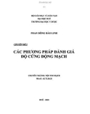 Chuyên đề: Các phương pháp đánh giá độ cứng động mạch