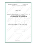 Tóm tắt Luận văn Thạc sĩ Quản lý đô thị và công trình: Giải pháp nâng cao hiệu quả quản lý sử dụng vỉa hè tuyến phố Trần Hưng Đạo - quận Hoàn Kiếm TP Hà Nội