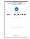 Khóa luận tốt nghiệp Văn hóa du lịch: Thực trạng và một số giải pháp nhằm hoàn thiện văn hóa doanh nghiệp tại công ty cổ phần Hồng Nhật