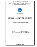 Khóa luận tốt nghiệp Quản trị doanh nghiệp: Một số giải pháp hoàn thiện công tác tiền lương khối quản lý gián tiếp tại công ty cổ phần cảng Hải Phòng- Chi nhánh cảng Chùa Vẽ