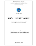 Khóa luận tốt nghiệp Quản trị doanh nghiệp: Hoàn thiện công tác marketing để nâng cao hiệu quả kinh doanh tại chi nhánh bưu chính Viettel Hải Phòng – Tổng công ty cổ phần bưu chính Viettel