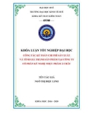 Khóa luận tốt nghiệp Kế toán-Kiểm toán: Kế toán chi phí sản phẩm và tính giá thành sản phẩm tại Công ty Cổ phần kỹ nghệ thực phẩm