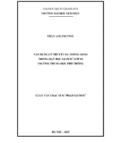 Luận văn Thạc sĩ Sư phạm Lịch sử: Vận dụng lý thuyết đa thông minh trong dạy học Lịch sử lớp 10 trường trung học phổ thông