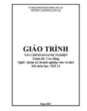 Giáo trình Tài chính doanh nghiệp (Nghề: Quản trị doanh nghiệp vừa và nhỏ) - Trường CĐ Cộng đồng Lào Cai