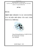 Tiểu luận Triết học: Triết học Hêghen và sự ảnh hưởng của nó đến đời sống văn hoá tinh thần của thời đại