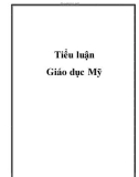 Tiểu luận: Giáo dục Mỹ