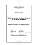 Báo cáo tốt nghiệp: Đánh giá các hoạt động khuyến nông trên địa bàn Quế Võ tỉnh Bắc Ninh 2007