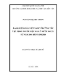 Luận văn Thạc sĩ Lịch sử: Đảng cộng sản Việt Nam với công tác vận động người Việt Nam ở nước ngoài từ năm 2001 đến năm 2014