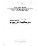 Giáo trình Thị trường bất động sản: Phần 1 - ĐH Lâm Nghiệp