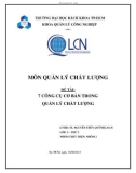 Tiểu luận quản lý chất lượng: 7 công cụ cơ bản trong quản lý chất lượng