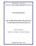 Luận văn thạc sĩ Ngôn ngữ, Văn học và Văn hóa Việt Nam: Dấu ấn hiện sinh trong truyện ngắn và tiểu thuyết Nguyễn Danh Lam