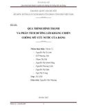 Tiểu luận: QUÁ TRÌNH HÌNH THÀNH VÀ PHÂN TÍCH ĐƯỜNG LỐI KHÁNG CHIẾN CHỐNG MỸ CỨU NƯỚC CỦA ĐẢNG