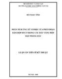 Luận án Tiến sĩ Kỹ thuật: Phân tích ứng xử cơ học của phân đoạn dầm hộp BTCT trong cầu dây văng một mặt phẳng dây