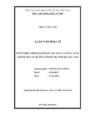 Luận văn Thạc sĩ Chính sách công: Thực hiện chính sách đào tạo trung cấp lý luận chính trị tại Trường Chính trị tỉnh Quảng Nam