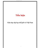 Tiểu luận: Giáo dục đại học thế giới và Việt Nam