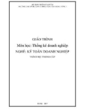 Giáo trình Thống kê doanh nghiệp (Nghề Kế toán doanh nghiệp - Trình độ Trung cấp) - CĐ GTVT Trung ương I