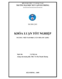 Khóa luận tốt nghiệp Việt Nam học: Khai thác văn hóa tộc người H'mong ở Sapa để phục vụ hoạt động du lịch