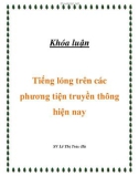 Khóa luận Tiếng lóng trên các phương tiện truyền thông hiện nay 