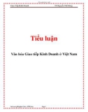 Tiểu luận: Văn hóa Giao tiếp Kinh Doanh ở Việt Nam