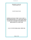 Luận án Tiến sĩ Khoa học chính trị: Chính sách xoay trục sang châu Á - Thái Bình Dương của Cộng hòa Pháp và khuyến nghị đối với chính sách đối ngoại của Việt Nam