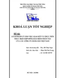 Khóa luận tốt nghiệp: Cơ sở pháp lý cho việc giao kết và thực tiễn thực hiện hợp đồng bảo hiểm thân tàu của các công ty hàng hải Việt Nam