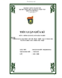 Tiểu luận Chính sách xóa đói giảm nghèo: Chính sách, giải pháp chủ yếu phát triển tạo cơ hội cho người nghèo tăng thêm thu nhập