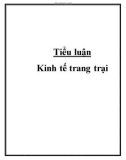 Tiểu luận: Kinh tế trang trại