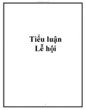 Tiểu luận: Lễ hội