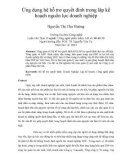 Báo cáo Ứng dụng hệ hỗ trợ quyết định trong lập kế hoạch nguồn lực doanh nghiệp 