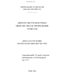 Tóm tắt Khóa luận tốt nghiệp khoa Thư viện - Thông tin: Khảo sát việc ứng dụng Web 2.0 trong thư viện các trường Đại học ở Việt Nam