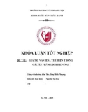 Tóm tắt Khóa luận tốt nghiệp: Giá trị văn hóa thể hiện trong các ấn phẩm lịch hiện nay