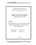 Tóm tắt Khóa luận tốt nghiệp: Giá trị văn hóa của sách kinh thánh trong đời sống người giáo dân giáo phận Vinh