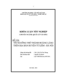 Tóm tắt Khóa luận tốt nghiệp khoa Bảo tàng học: Tín ngưỡng thờ thành hoàng làng trên địa bàn huyện Từ Liêm- Hà Nội