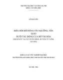 Tóm tắt Khóa luận tốt nghiệp khoa Văn hóa học: Tác động của đời sống tín ngưỡng đến đời sống văn hóa tại xã Xuân Đỉnh