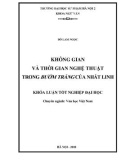 Khóa luận tốt nghiệp: Không gian và thời gian nghệ thuật trong Bướm trắng của Nhất Linh