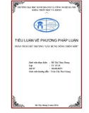 Tiểu luận Triết học: Phân tích chủ trương Xây dựng nông thôn mới