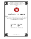 Khóa luận tốt nghiệp: Một số giải pháp hạn chế sự ảnh hưởng tiêu cực của khủng hoảng tài chính thế giới tới hoạt động xuất nhập khẩu Việt Nam