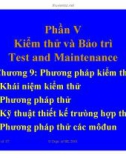 Chương 9: Phương pháp kiểm thử