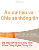 Ẩn dữ liệu và Chia sẻ thông tin - Ẩn dữ liệu trên văn bản