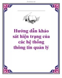 Hướng dẫn khảo sát hiện trạng của các hệ thống thông tin quản lý