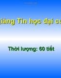 Bài giảng Tin học đại cương