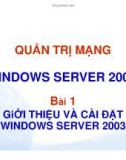 Quản trị mạng WINDOWS SERVER 2003